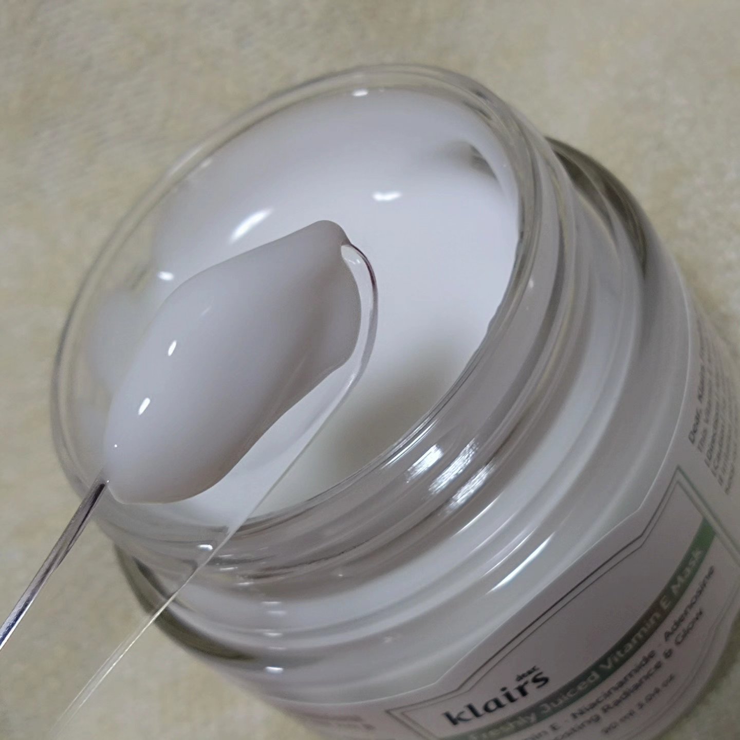 フレッシュリージュースドビタミンEマスク(90g)/Klairs/フェイスクリームを使ったクチコミ（3枚目）