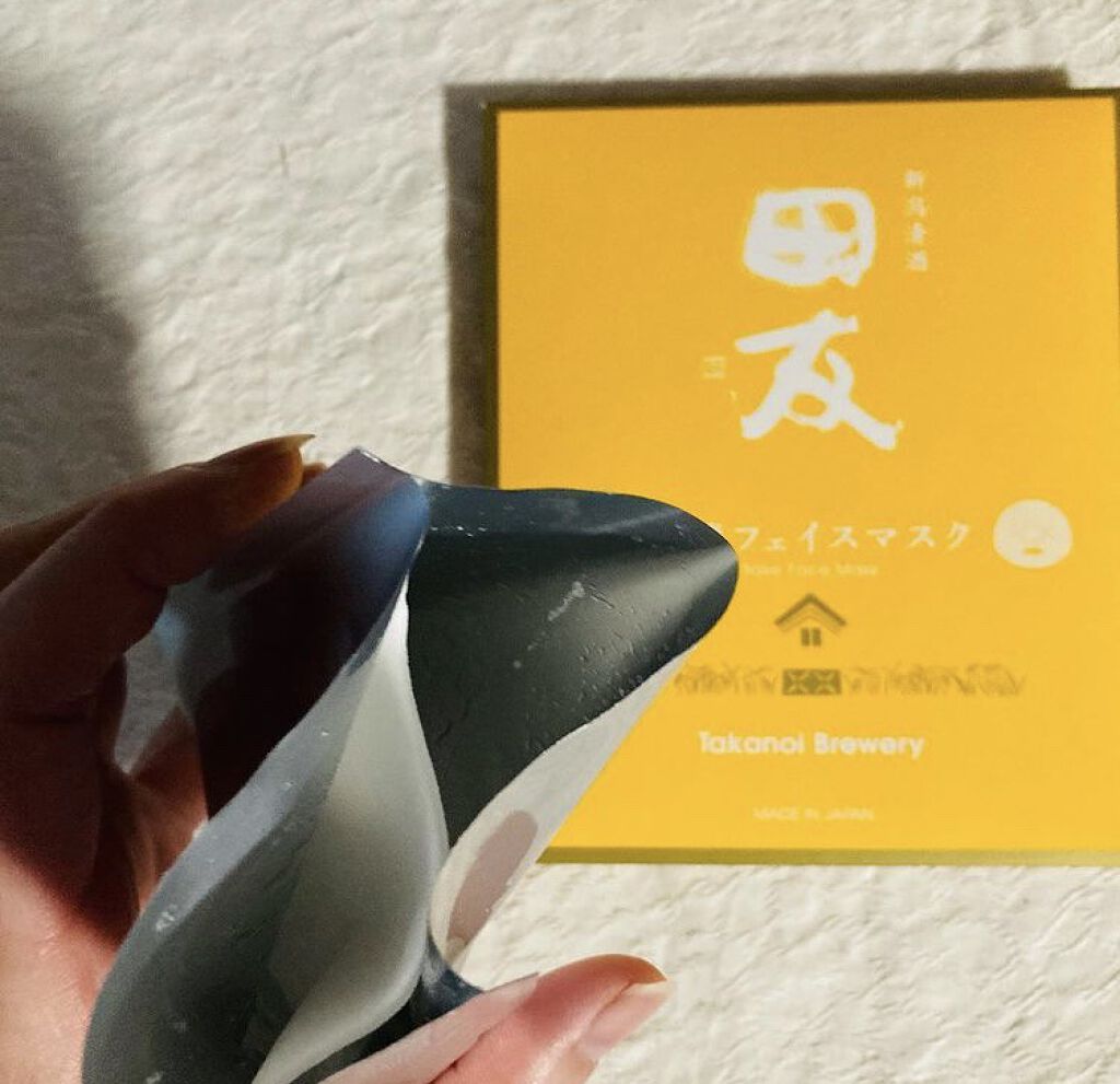 新潟地酒フェイスマスク/株式会社つつわび/シートマスク・パックを使ったクチコミ（3枚目）
