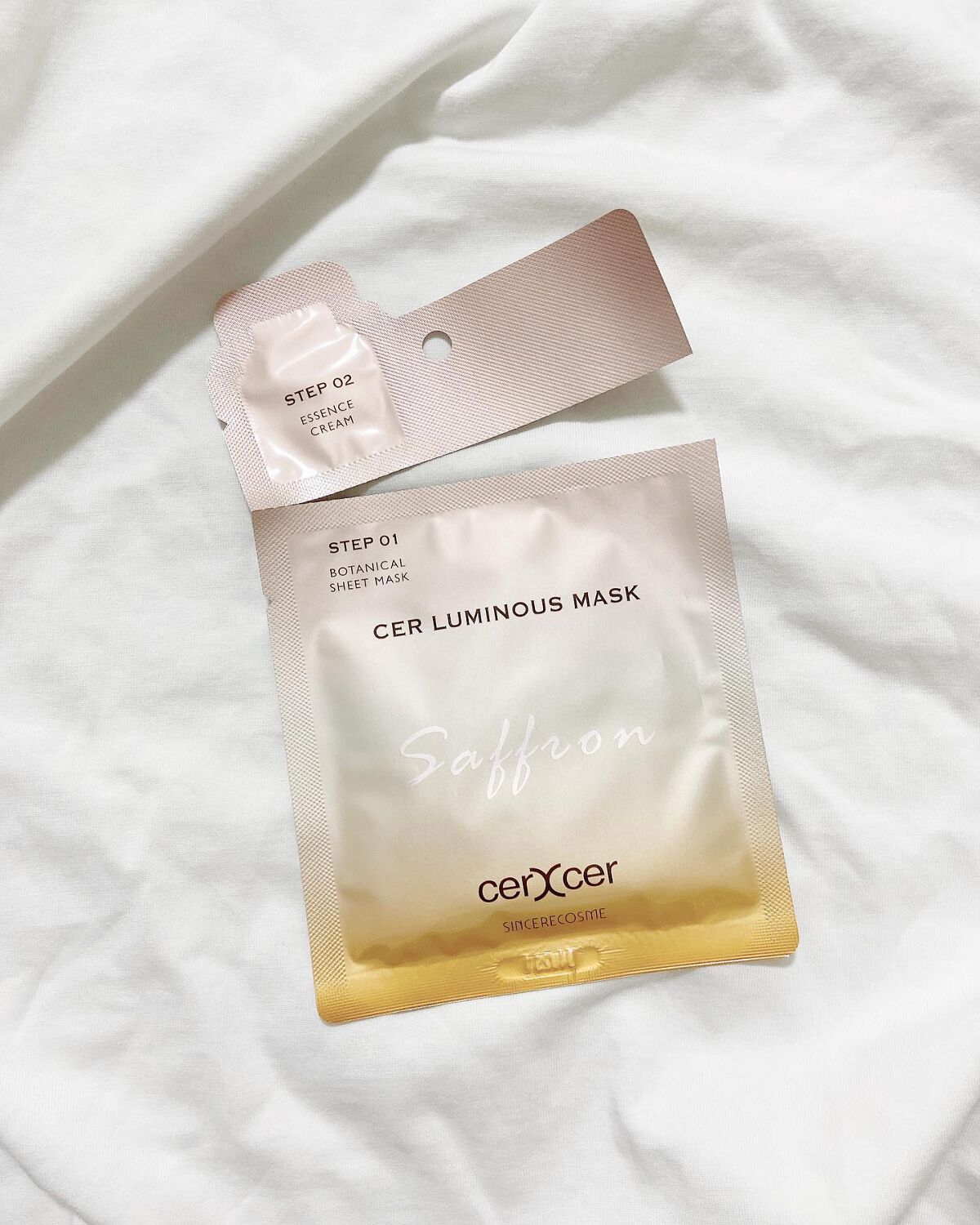 ルミナスマスク (ケアクリーム付き) /cerXcer/シートマスク・パックを使ったクチコミ(4枚目)