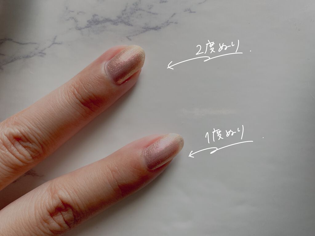 ネイル エナメル/ちふれ/マニキュアを使ったクチコミ（3枚目）