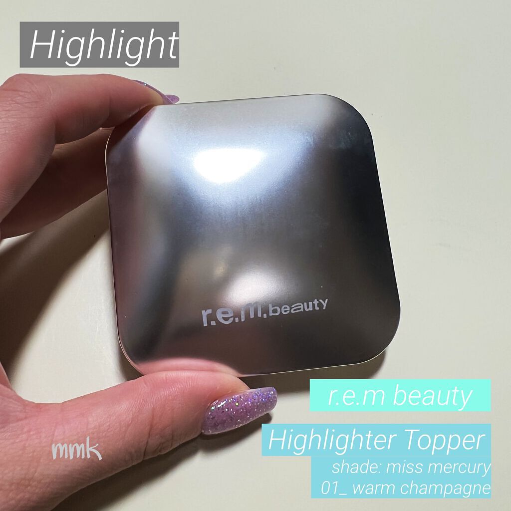 highlighter topper/r.e.m.beauty/プレストパウダーを使ったクチコミ（1枚目）