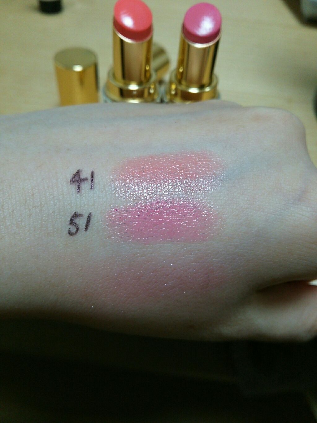 ルージュ ヴォリュプテ シャイン/YVES SAINT LAURENT BEAUTE/口紅を使ったクチコミ(2枚目)