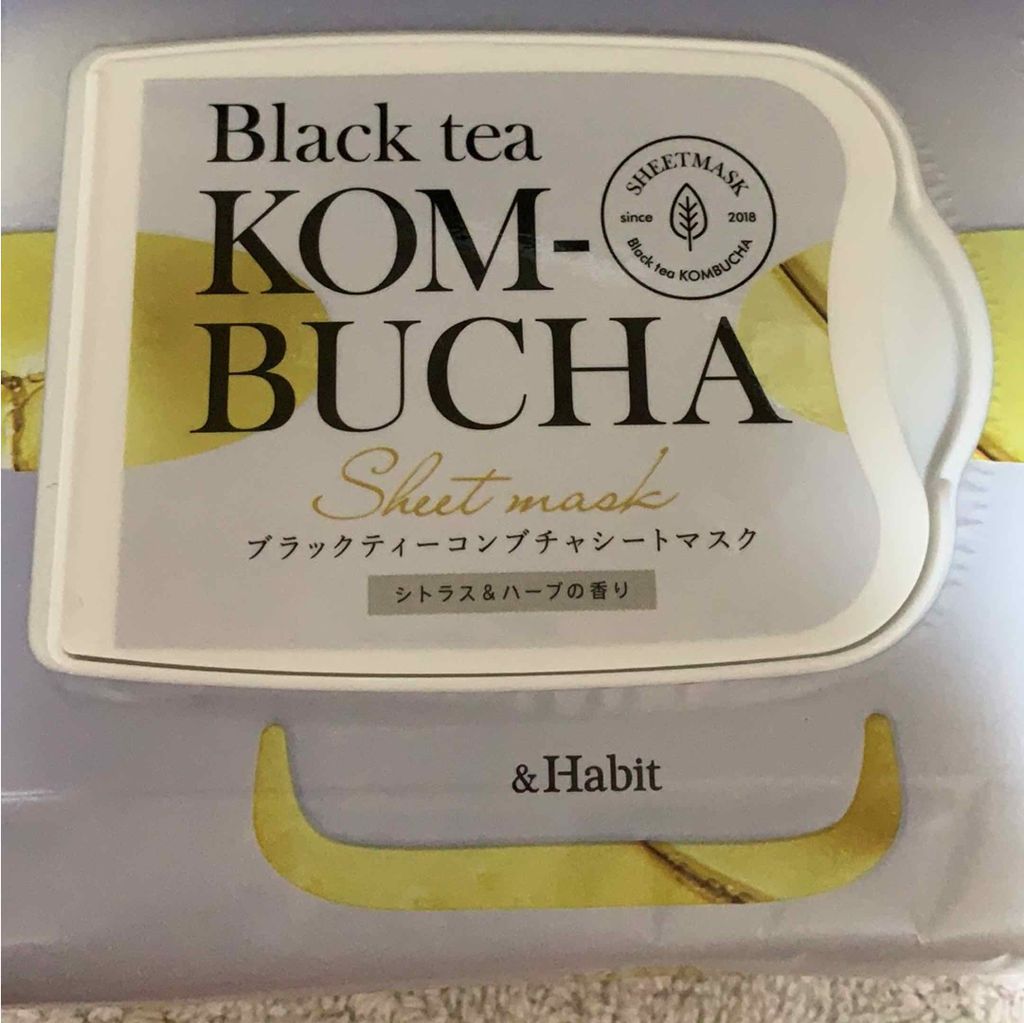 ブラックティーコンブチャシートマスク/&Habit/シートマスク・パックを使ったクチコミ（1枚目）