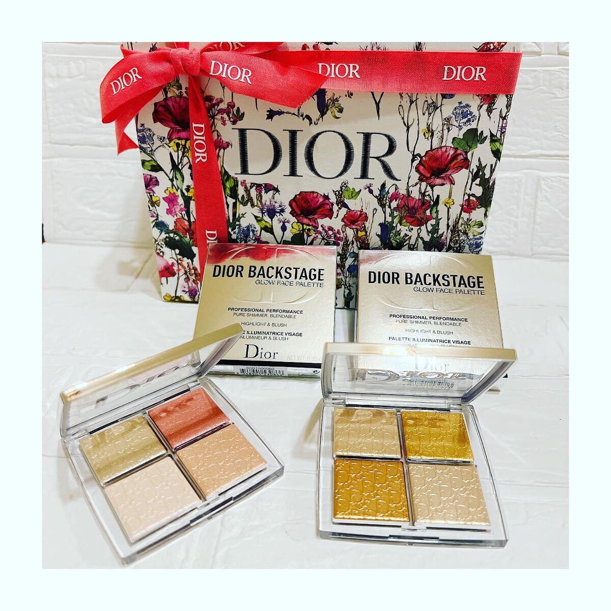 【旧】ディオール バックステージ フェイス グロウ パレット/Dior/ハイライトを使ったクチコミ（2枚目）