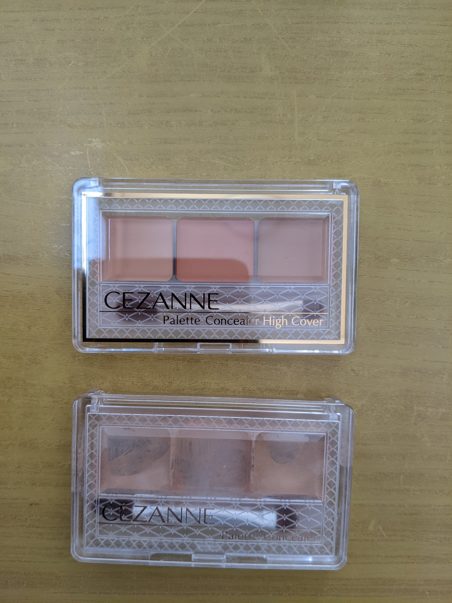 CEZANNE パレットコンシーラーのクチコミ「リニューアル前のやつを真ん中のやつを使い切りました！

そして、去年5月にリニューアルしたッと.....」（2枚目）