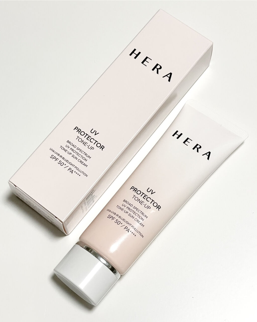 UVプロテクター トーンアップ/HERA/日焼け止めクリームを使ったクチコミ（1枚目）