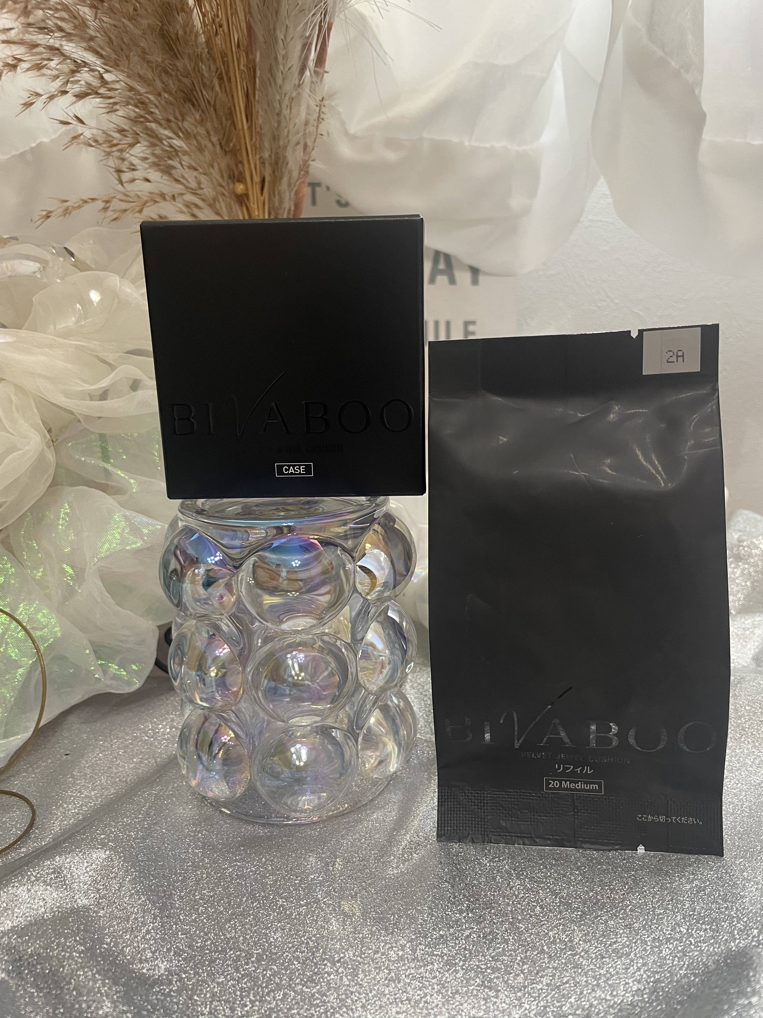 ベルベットジュエルクッション/BIVABOO/クッションファンデーションを使ったクチコミ（2枚目）