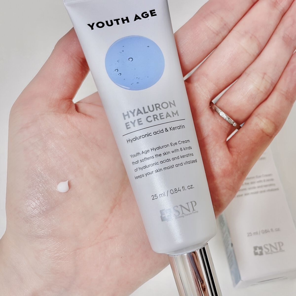 ユースエイジヒアルロン酸アイクリーム/SNP/アイケア・アイクリームを使ったクチコミ（3枚目）