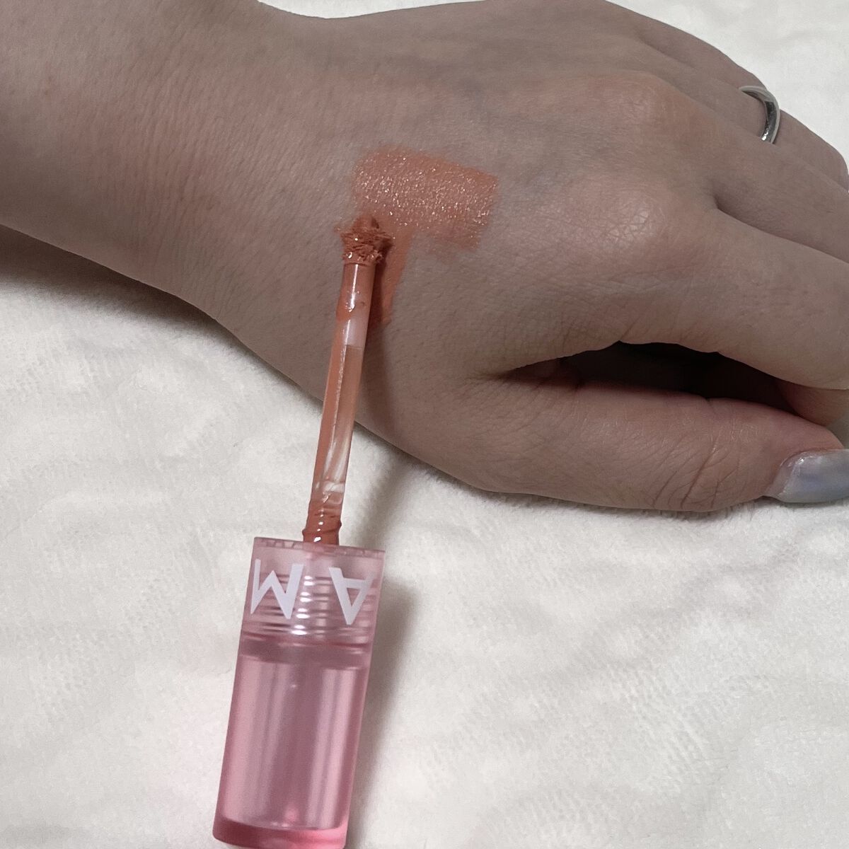 ソフトクリームチーク/AMUSE/リキッドチークを使ったクチコミ（2枚目）