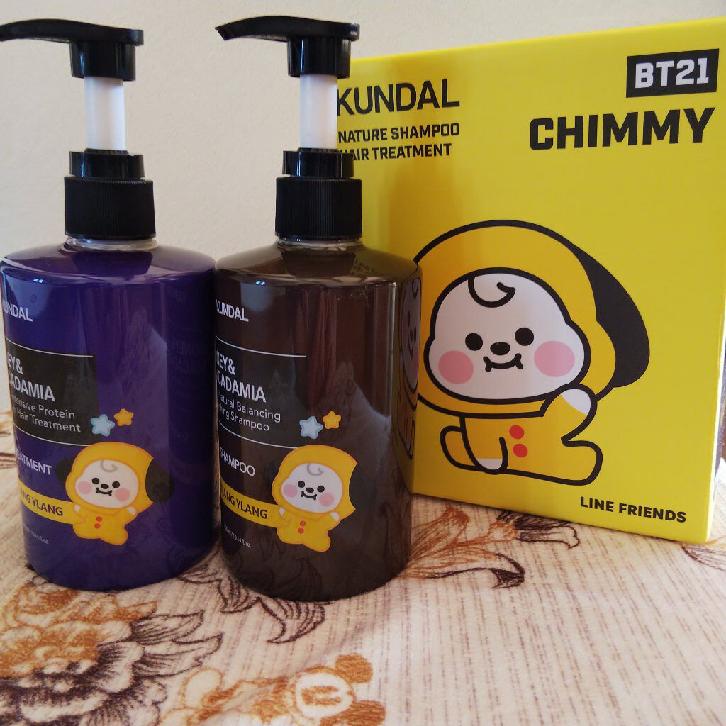 BT21 ハニー&マカダミア /ネイチャーシャンプー/プロテイントリートメントセット/KUNDAL/市販シャンプーを使ったクチコミ（1枚目）