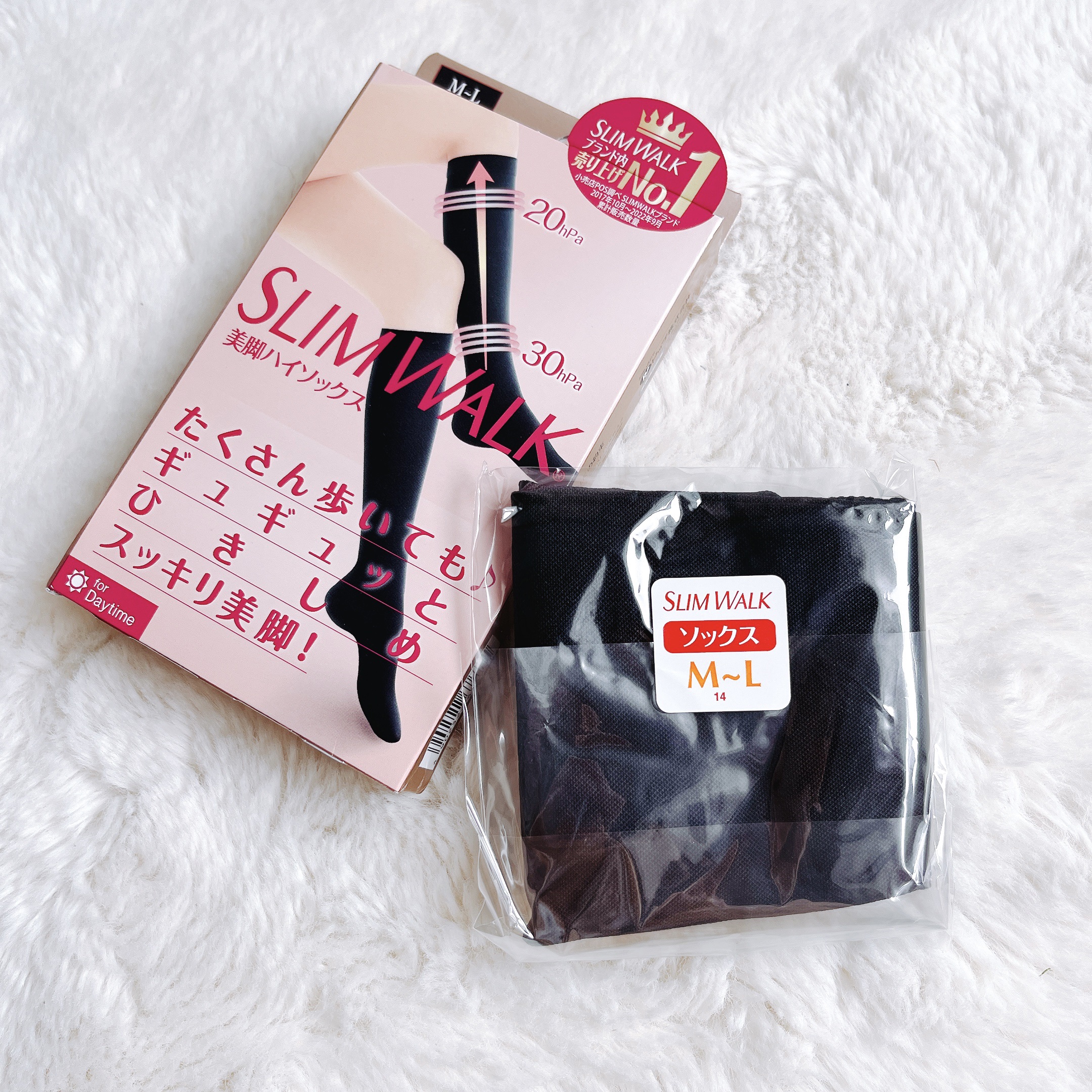 スリムウォーク 美脚ハイソックス/SLIMWALK/着圧ソックス・レギンスを使ったクチコミ（2枚目）