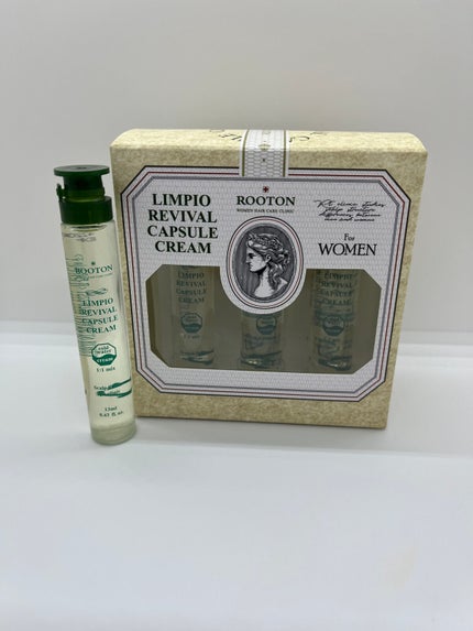 ROOTON リンピオリバイバルカプセルクリーム (13ml*6個入り)のクチコミ「女性だけのためのヘアケアブランド
抜け毛&極度のダメージヘアオールインワンケア✨
高ビタミン.....」(1枚目)