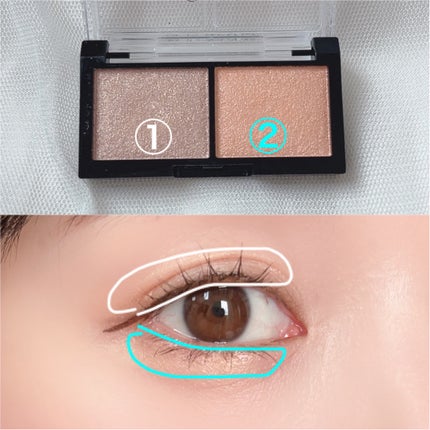 シルキーアイシャドウ/U R GLAM/アイシャドウパレットを使ったクチコミ(5枚目)