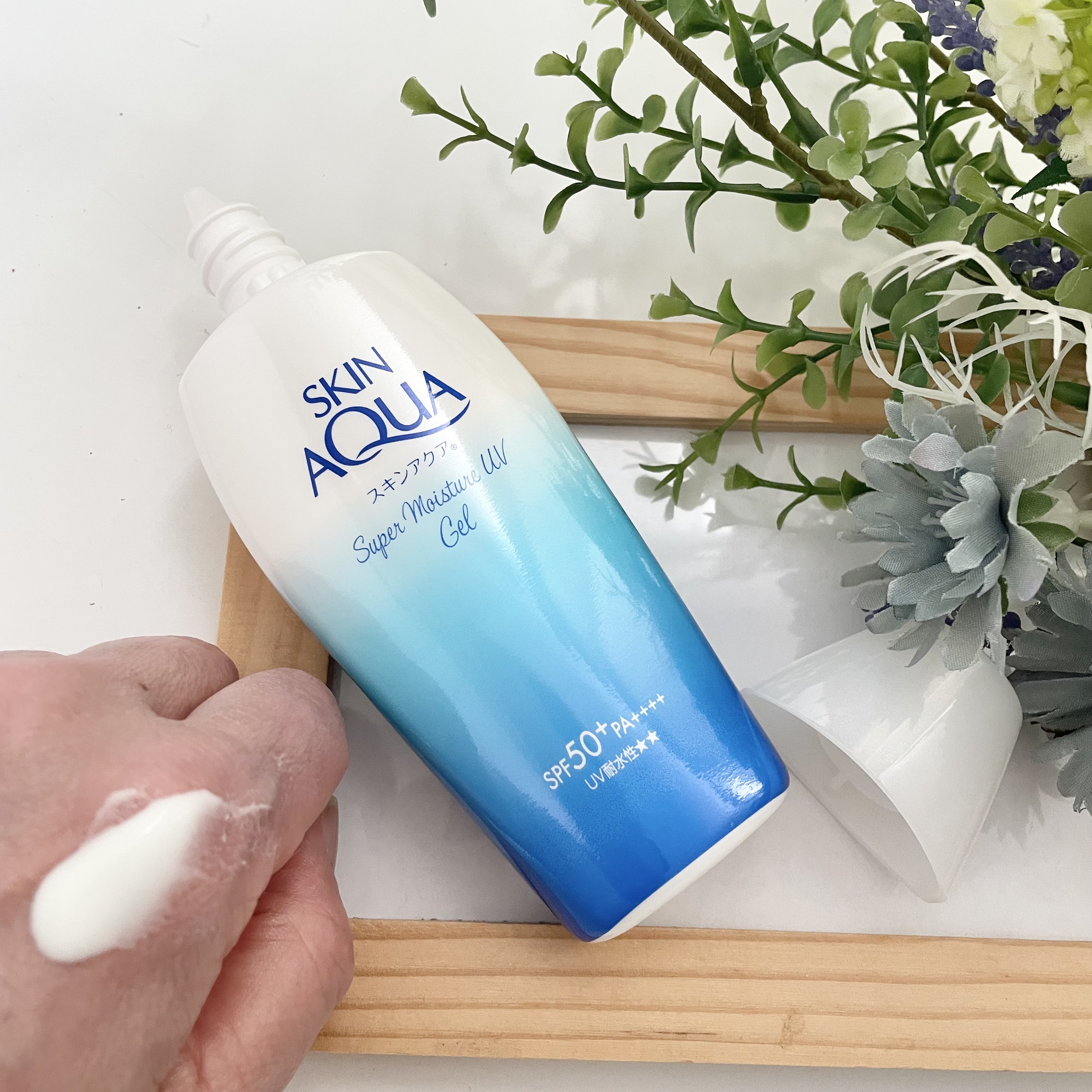 スキンアクア スーパーモイスチャージェル/スキンアクア/日焼け止めジェルを使ったクチコミ（3枚目）