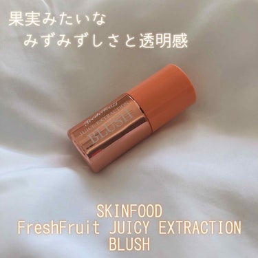 フレッシュ フルーツ ジュース エクストラクション ブラッシュ/SKINFOOD/ジェル・クリームチークを使ったクチコミ（1枚目）