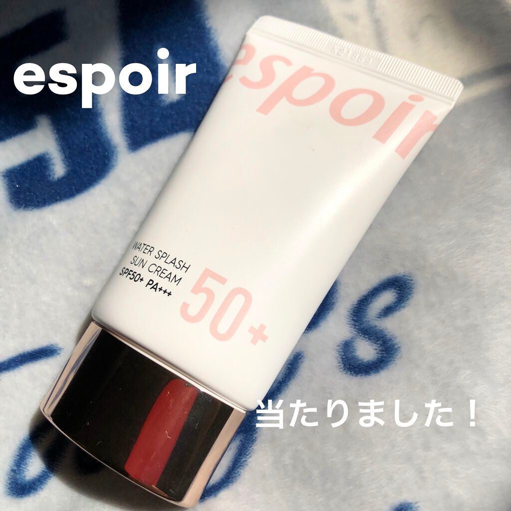 ウォータースプラッシュサンクリーム/espoir/日焼け止め・UVケアを使ったクチコミ(1枚目)