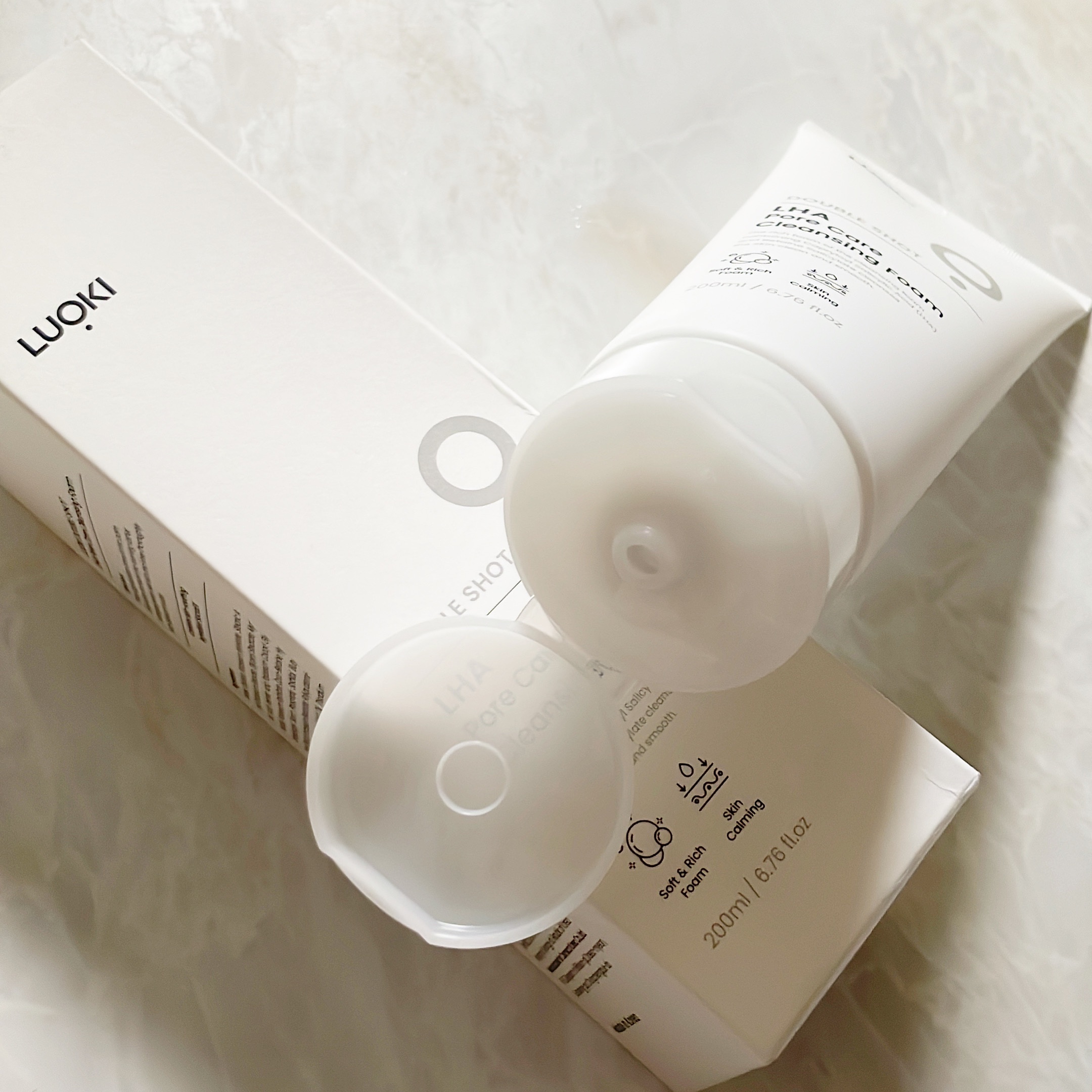 ダブルショットLHA毛穴ケアクレンジングフォーム /LUOKI/クレンジングクリームを使ったクチコミ（3枚目）