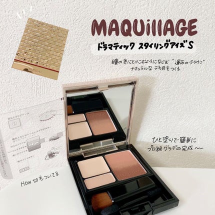 ドラマティックスタイリングアイズS/マキアージュ/アイシャドウパレットを使ったクチコミ(1枚目)