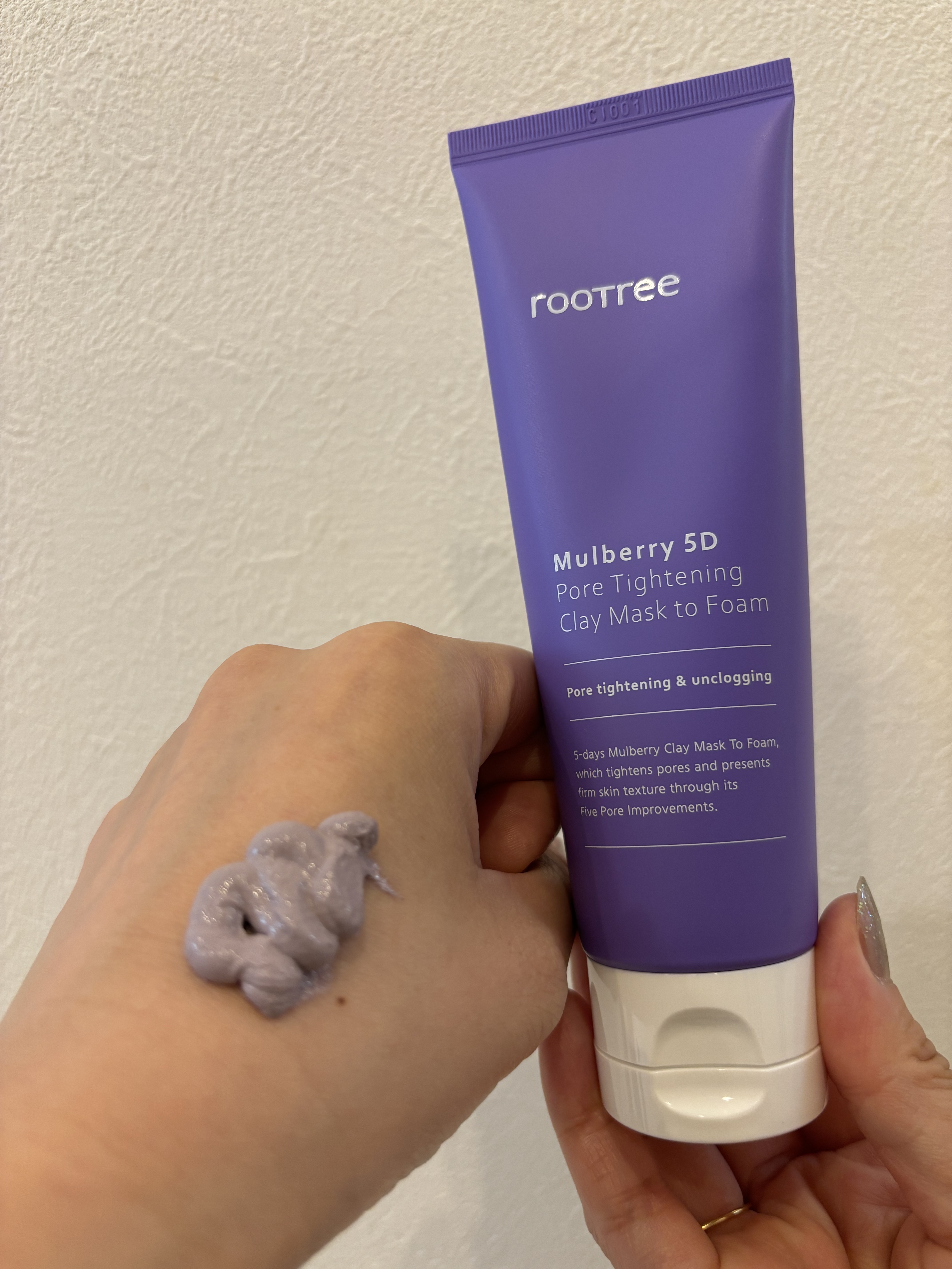マルベリー5重 ポア タイトニングクレイマスクトゥフォーム/rooTree/洗い流すパック・マスクを使ったクチコミ（2枚目）
