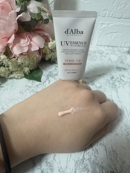 ウォータフルトーンアップサンクリーム/ダルバ/日焼け止めクリームを使ったクチコミ(2枚目)