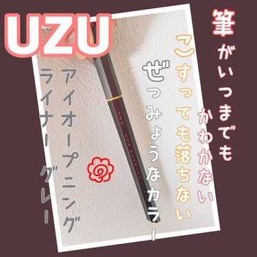 EYE OPENING LINER/UZU BY FLOWFUSHI/リキッドアイライナーを使ったクチコミ（1枚目）