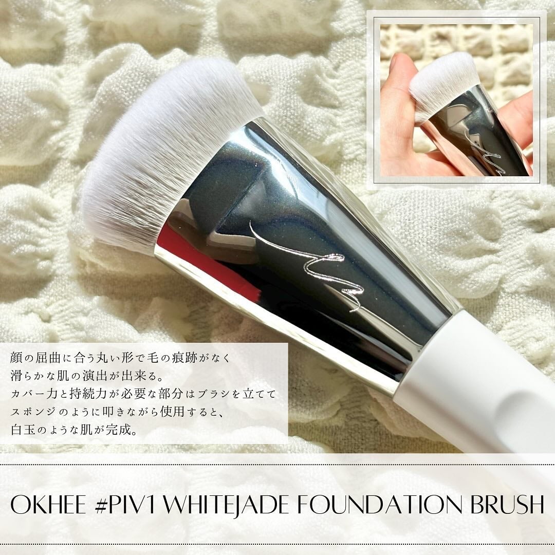 okhee 白玉ファンデーションブラシ/SOOA DOR/メイクブラシを使ったクチコミ(4枚目)