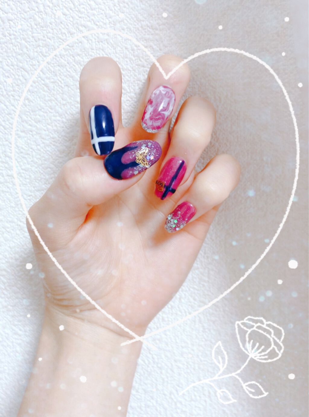 ジェルネイル（ライト対応）/セリア/ジェルネイルを使ったクチコミ（2枚目）