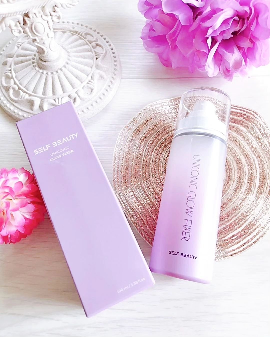 ユニコーン メイクアップグローフィックスミスト/SELF BEAUTY/フィックスミストを使ったクチコミ（1枚目）