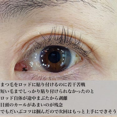 EYE2IN 低刺激 セルフプロ用 まつげパーマ 3種 セット/Qoo10/その他キットセットを使ったクチコミ（3枚目）