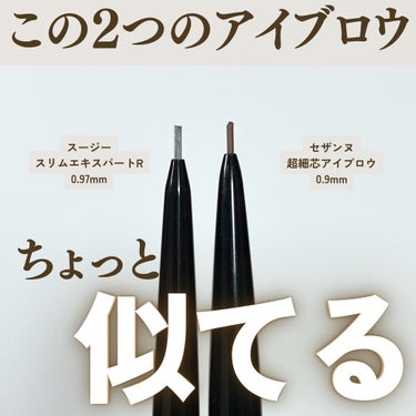  今までCEZANNEの超細芯アイブロウを愛用してたんだけど、｢SUSIE N.Y.のスリムエキスパートＲ使うと、めっちゃまゆがキレイに書ける！」っていうのを聞いて、試しに買ってみた☺️

◾︎CEZA