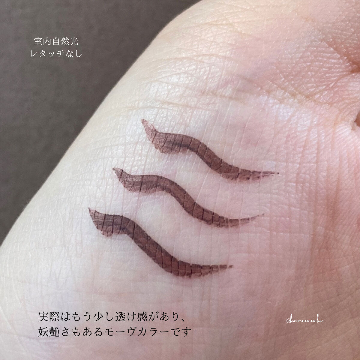 ミネラルスムースリキッドアイライナー ピンクグレージュ/エトヴォス/リキッドアイライナーを使ったクチコミ（3枚目）