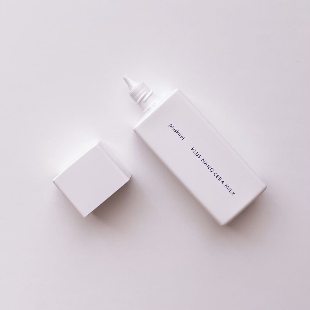 プラスキレイ プラスナノセラミルクのクチコミ「☑︎乳液
#プラスキレイ @pluskirei .
#プラスナノセラミルク
.
うるおいで満た.....」（3枚目）