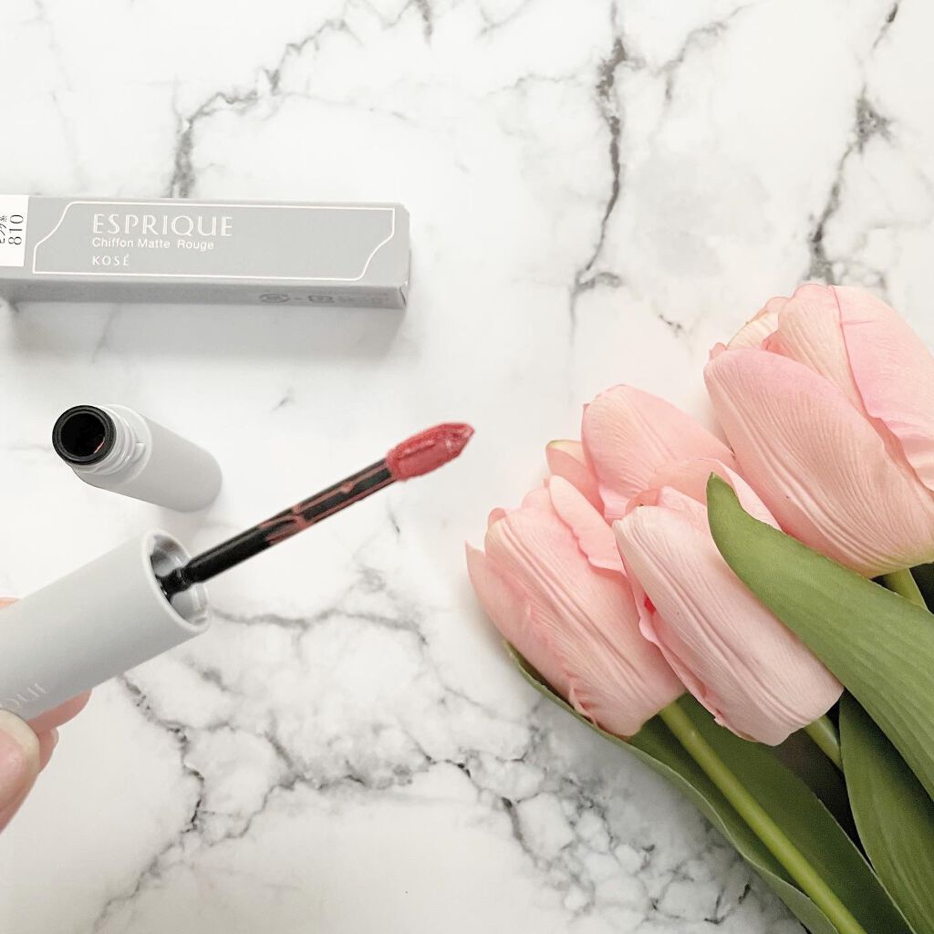 ちほ on LIPS 「この度、株式会社コーセー様よりエスプリークシフォンマットルージ..」(2枚目)