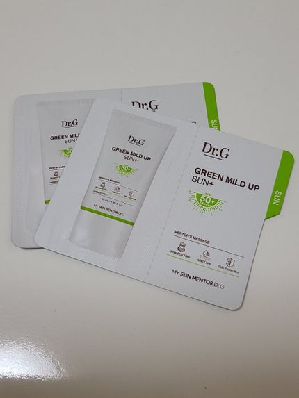 グリーンマイルドアップサンプラス/Dr.G/日焼け止めクリームを使ったクチコミ(3枚目)