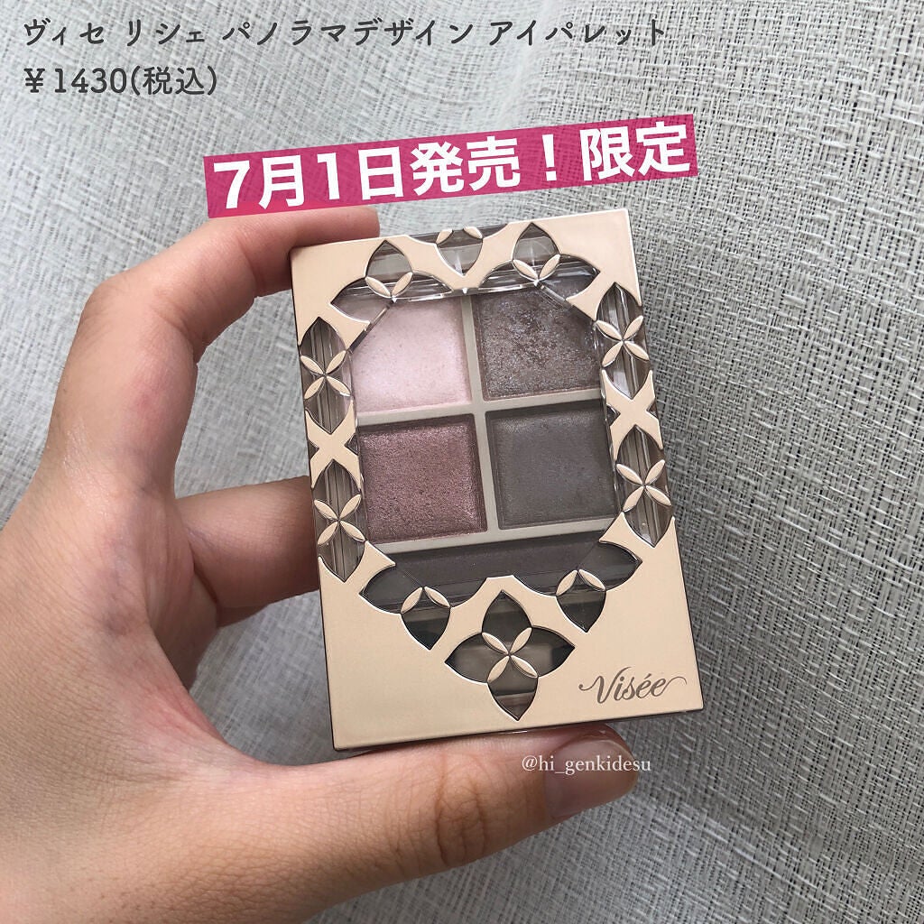 パノラマデザイン アイパレット/Visée/アイシャドウパレットを使ったクチコミ(5枚目)