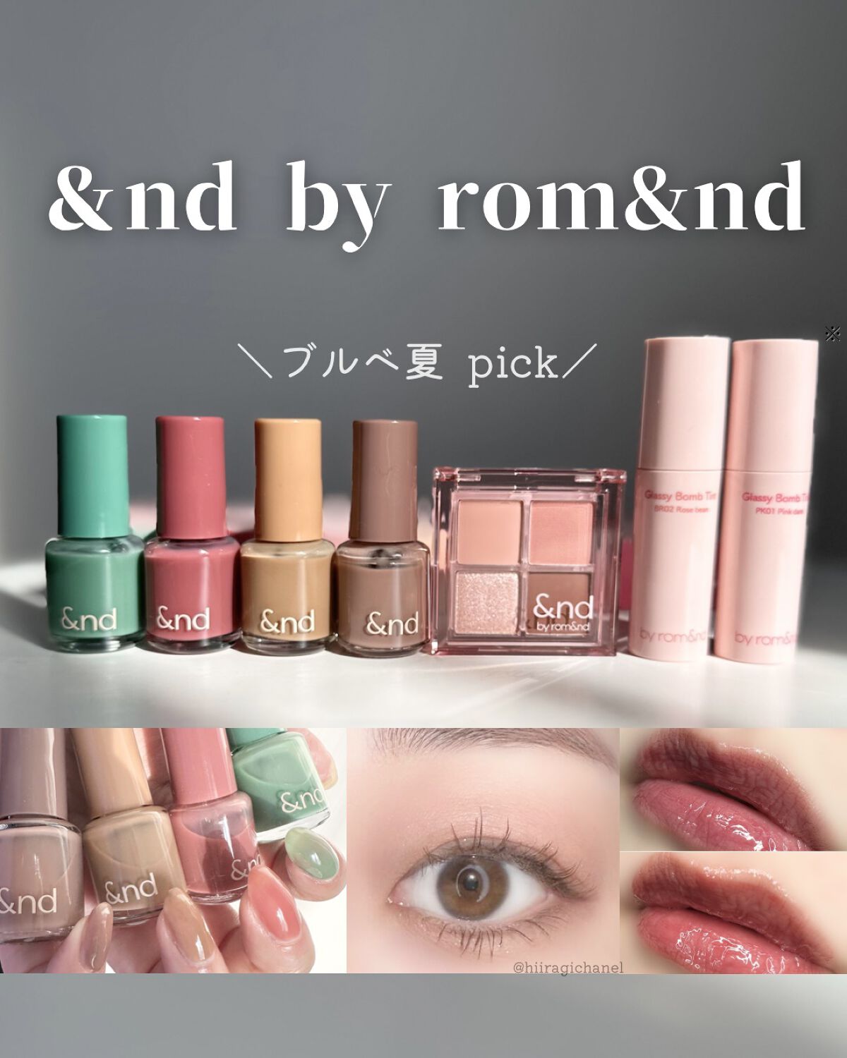 アンドバイロムアンド　グラッシーボムティント/&nd by rom&nd/リップティントを使ったクチコミ（1枚目）