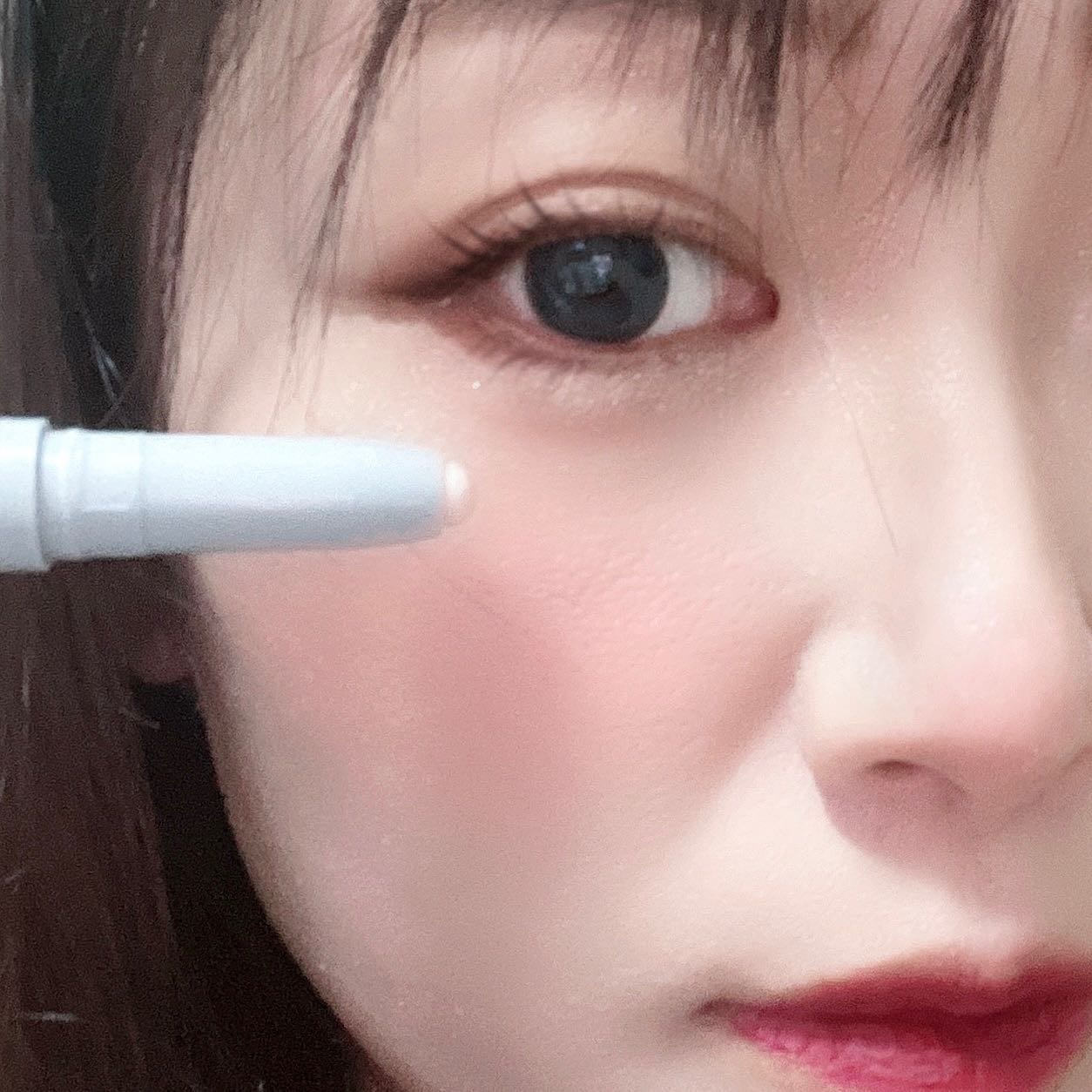 &.アイシャドウスティック マホガニー/DAISO/スティックアイシャドウを使ったクチコミ（2枚目）