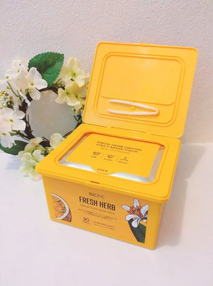 フレッシュハーブオリジンデイリーマスクパック/NACIFIC/シートマスク・パックを使ったクチコミ(2枚目)