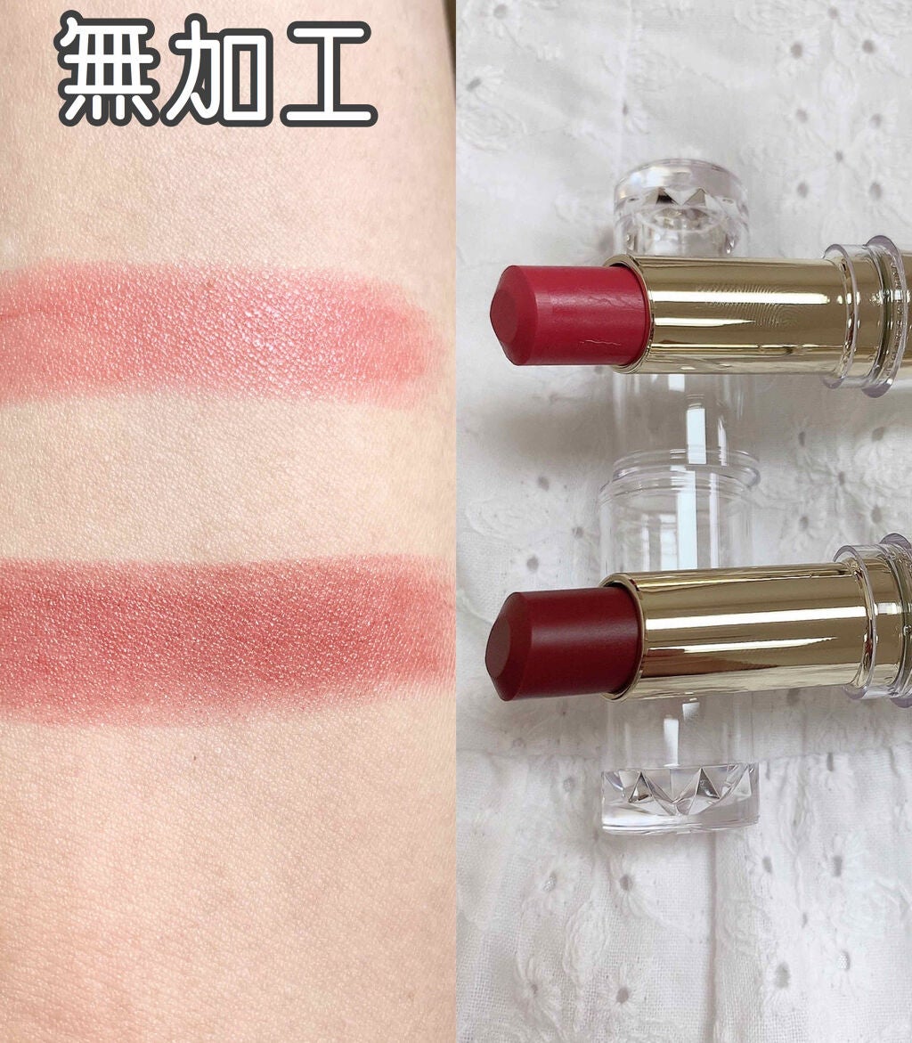 ラスティンググロスリップ/CEZANNE/口紅を使ったクチコミ(2枚目)