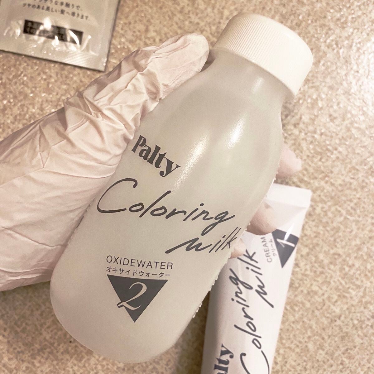 カラーリングミルク【旧】/パルティ/ヘアカラーを使ったクチコミ(3枚目)
