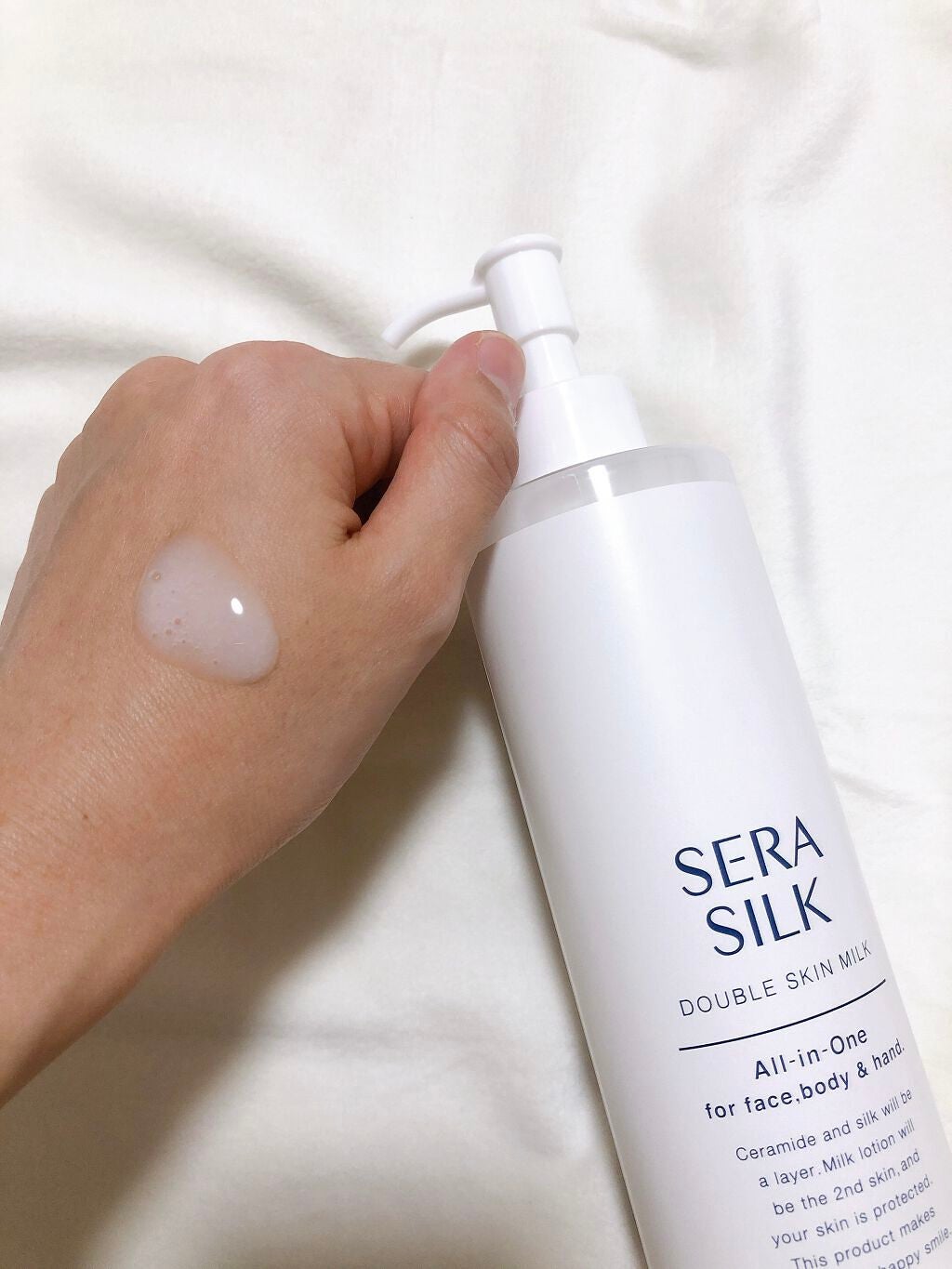 ダブルスキンミルク/セラシルク /ボディミルクを使ったクチコミ(3枚目)