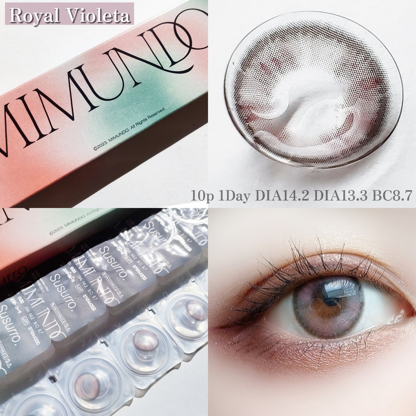 Susurro 1Day/mimundo/カラーコンタクトレンズを使ったクチコミ(4枚目)