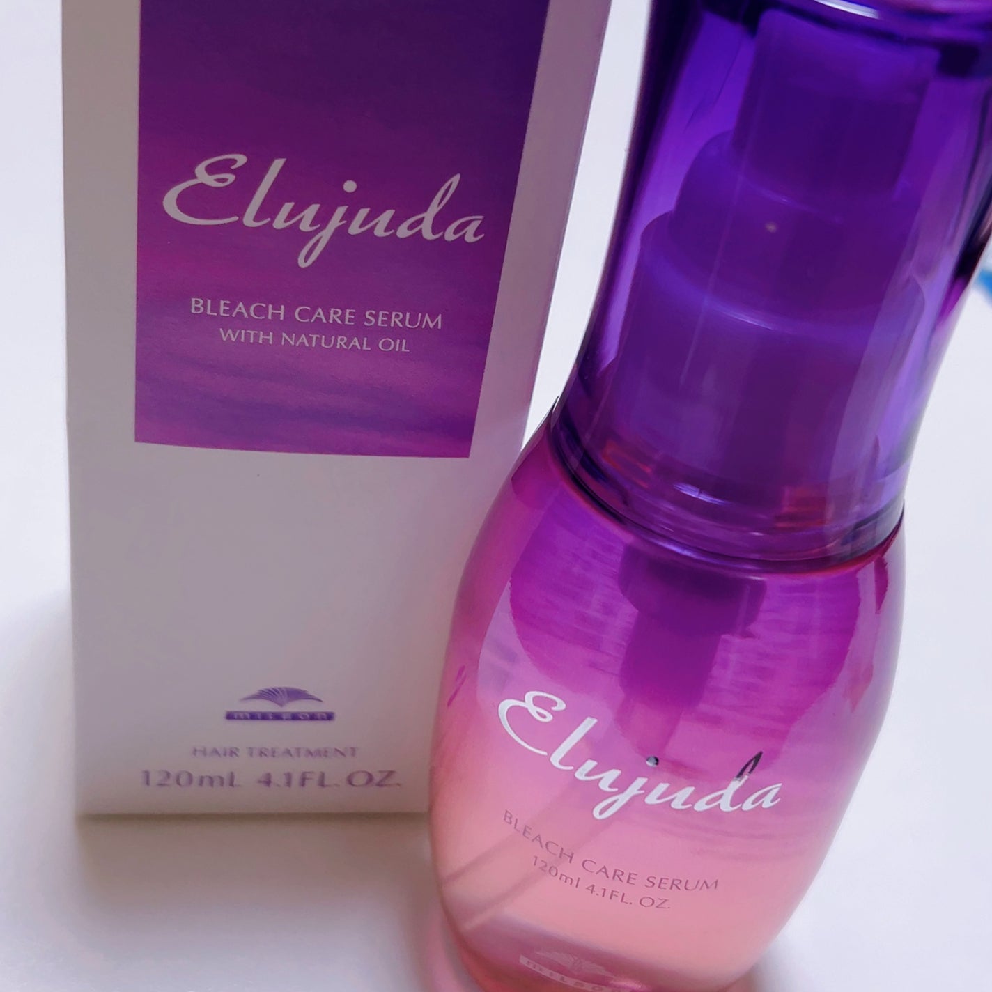 エルジューダブリーチケアセラム/ミルボン/ヘアオイルを使ったクチコミ(2枚目)