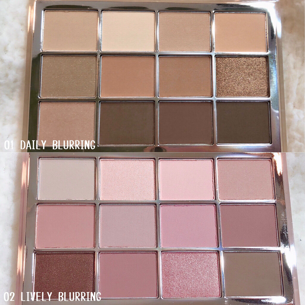 ソフトブラーリングアイパレット/wakemake/アイシャドウパレットを使ったクチコミ（2枚目）