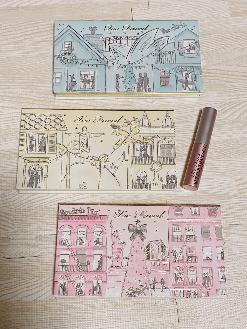 クリスマス アラウンド ザ ワールド メイクアップコレクション/Too Faced/メイクアップキットを使ったクチコミ（3枚目）