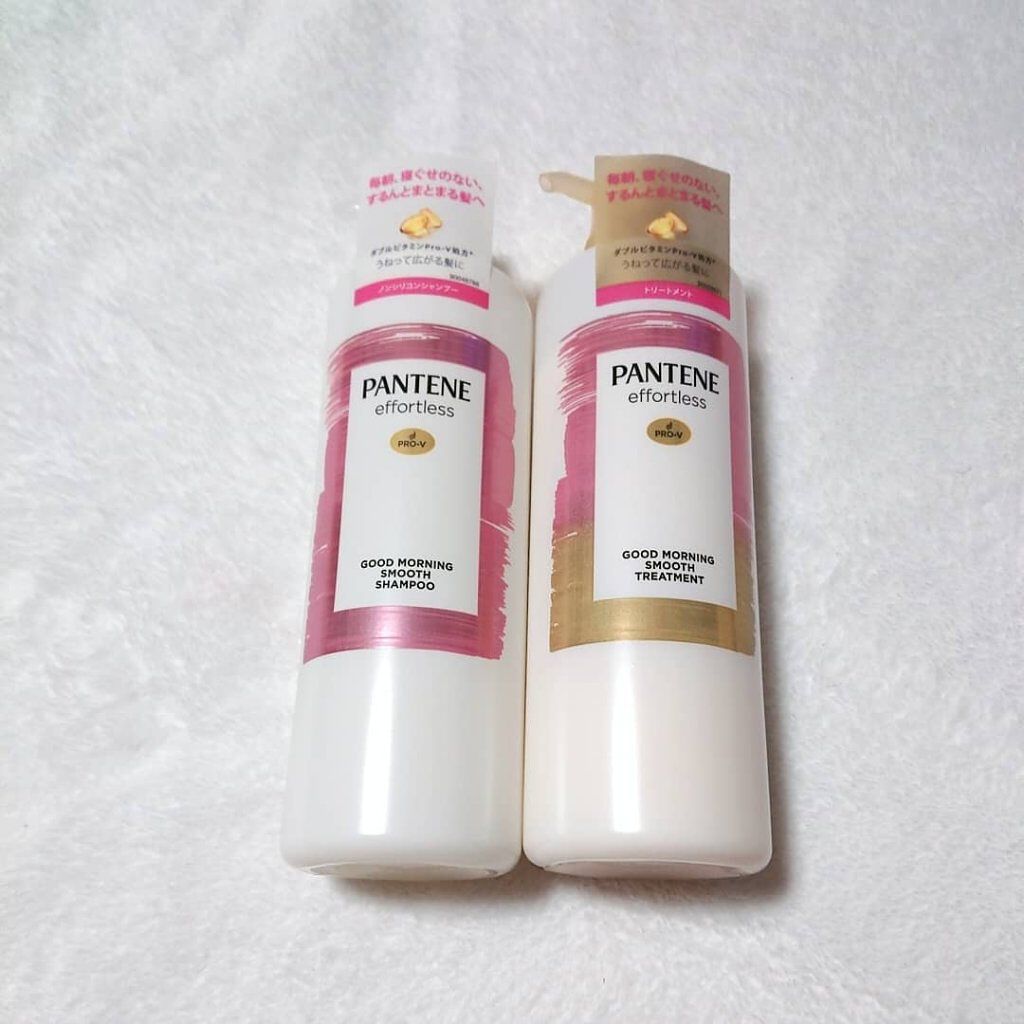 パンテーン エフォートレス グッドモーニング スムース シャンプー／トリートメント/パンテーン/市販シャンプーを使ったクチコミ（1枚目）