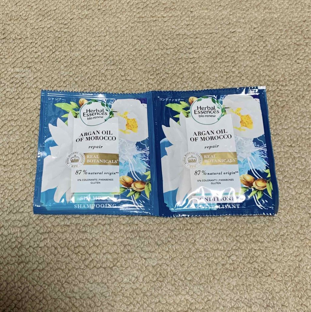 ビオリニュー モロッカンオイル シャンプー／コンディショナー/ハーバルエッセンス/市販シャンプーを使ったクチコミ（1枚目）