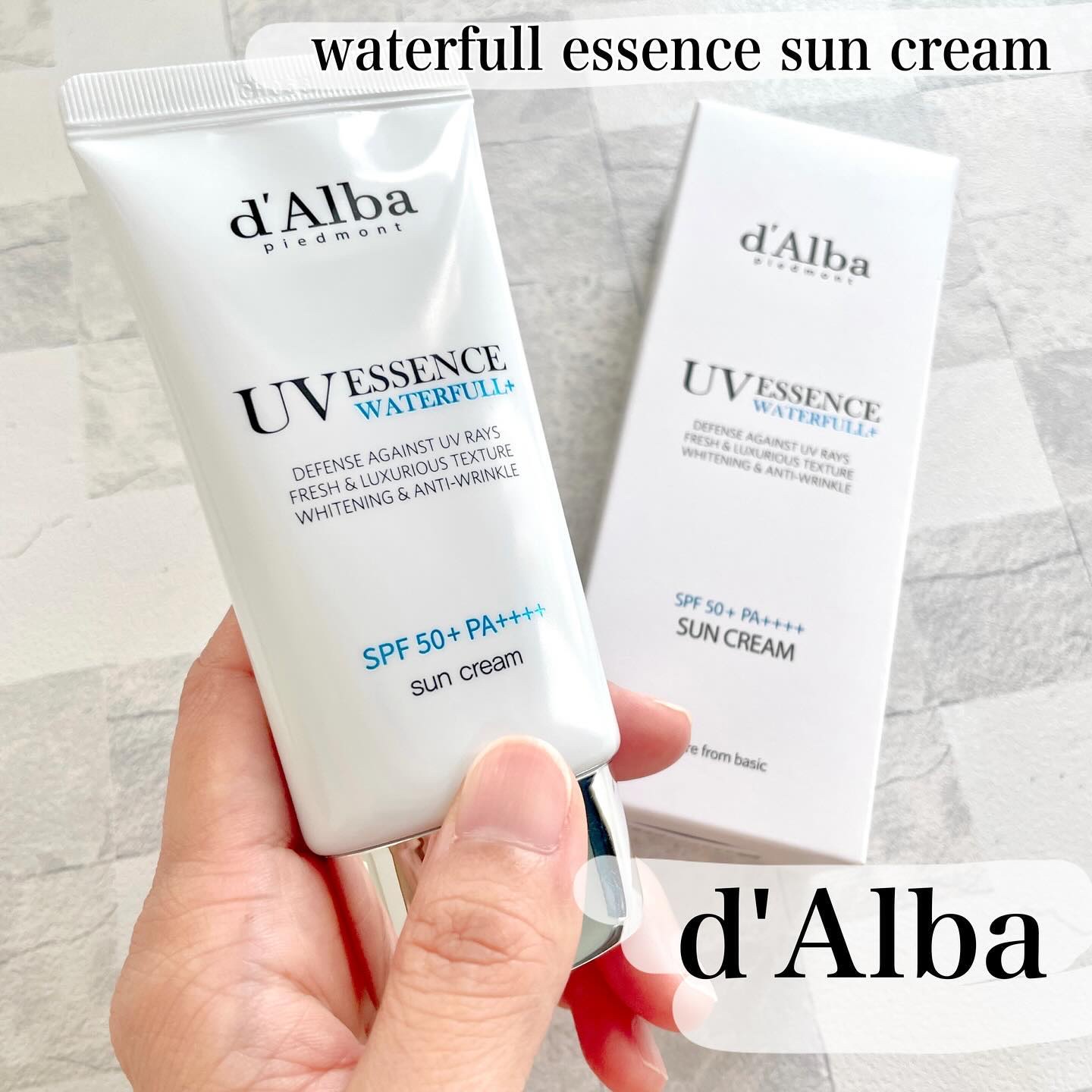 ダルバ ウォータフル エッセンス サンクリーム/ダルバ/日焼け止めクリームを使ったクチコミ（1枚目）