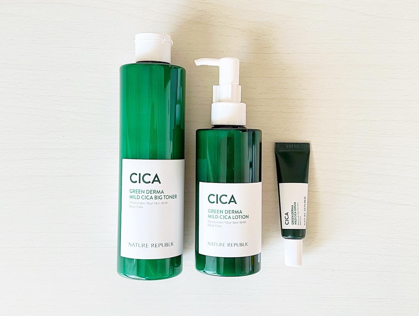 グリーンダーママイルドローション /ネイチャーリパブリック/乳液を使ったクチコミ（2枚目）