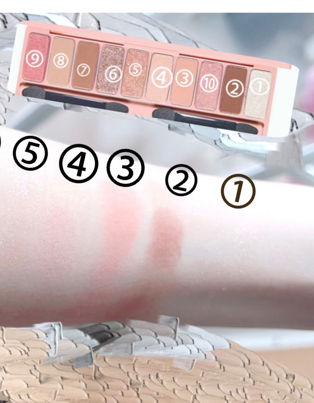 プレイカラー アイシャドウ/ETUDE/アイシャドウパレットを使ったクチコミ（2枚目）